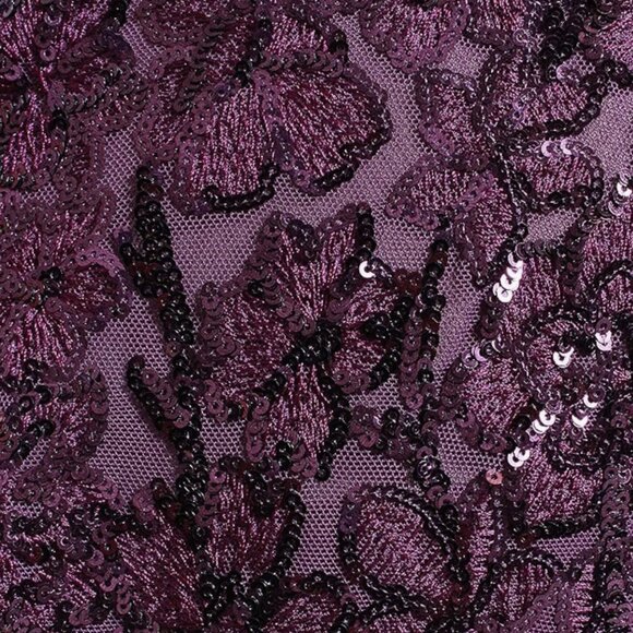 Alex Evenings Stretch Sequin Bodice Empire Waist Long Dress 8196771 - Picture 3 of 10